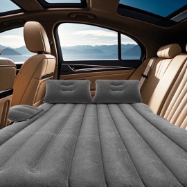 Fyydes Inflatable Travel Car Air Mattress Back Seat Bed and Rest W/Pillows Pump and Bag