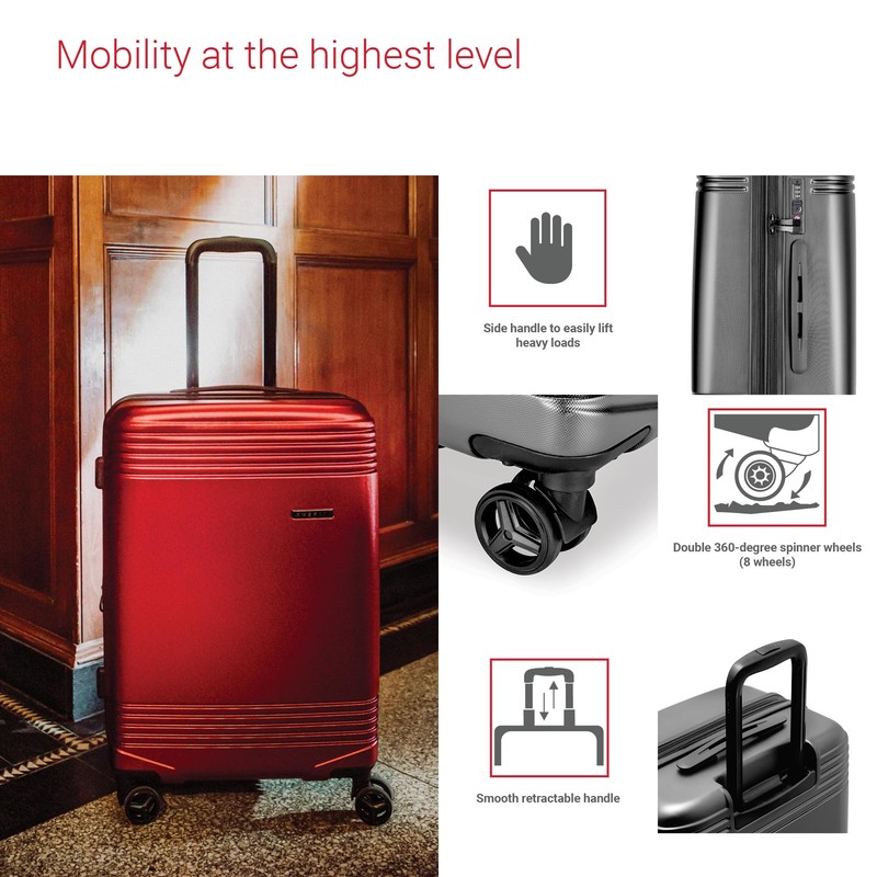 Bugatti Nashville Collection 20 Inch Hard Shell Spinner Carry On