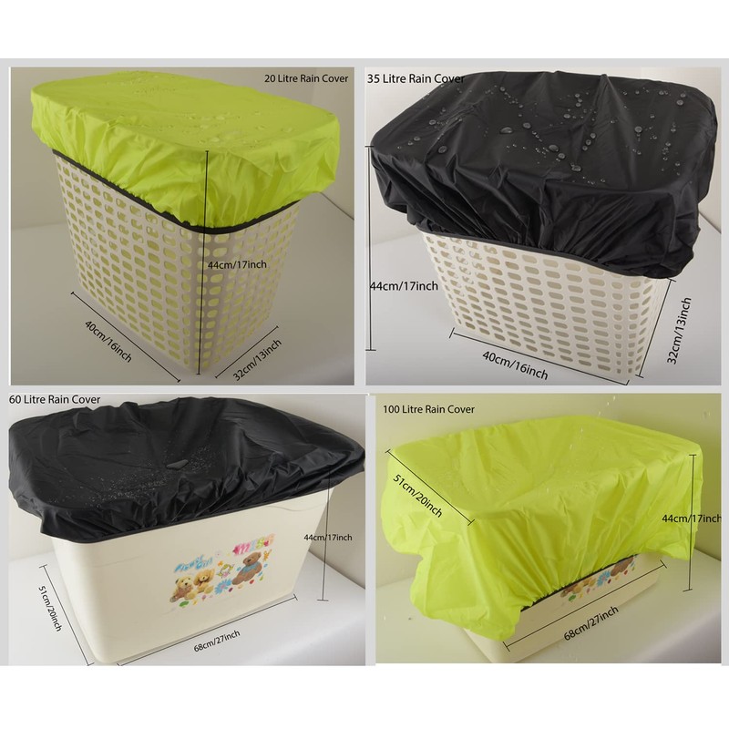 JSAHAH 35L Bicycle Rear Rack Rain Cover Bike Trunk Rain