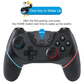 Olimoxi Switch Controller for Switch/Switch OLED/Switch Lite, Switch Pro Controller with Wake Up, Wireless Switch Controller with 6-Axis Gyro, Double Shock, Turbo - 2023 Improved