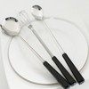 (Hyunwoo) Hyunwoo Black and White Long Spoon 3-Piece Set /