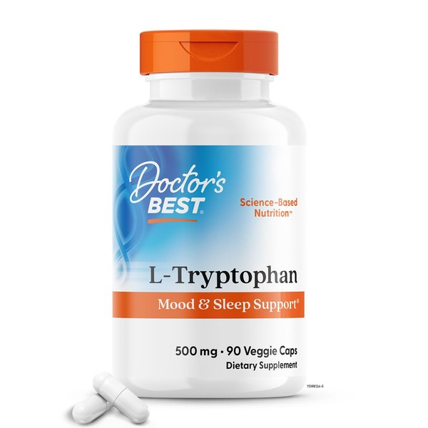 Doctor's Best L-Tryptophan , Helps Sleep, Healthy Mood & Behavior,