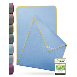 NirvanaShape Yoga Handtuch rutschfest | Hot Yoga Towel mit Antirutsch-Noppen | hygienische Yogatuch-Auflage für Yogamatte [ 185 x 63 cm ]