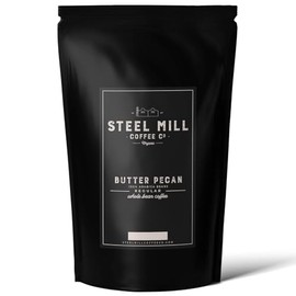 Steel Mill Coffee Co. Butter Pecan Flavored Coffee | 2 LB/Whole Bean/Regular | ORIGIN: Grown in Colombia