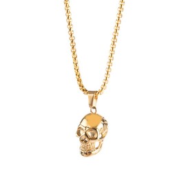 ShiQiao Spl Skull Pendant Necklace Gothic Necklaces for Women Men Punk Accessories for Girls Christmas Birthday Gifts for Boys