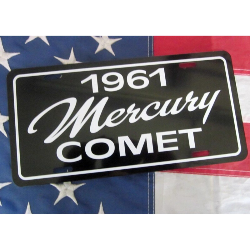 1961 Mercury Comet License plate tag 61 MERC sub compact