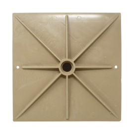 JSP Manufacturing 10 Inch Square Skimmer Deck Cover 10"x10" Lid Replacement for Hayward SPX1082E SP1082 (1, Tan)