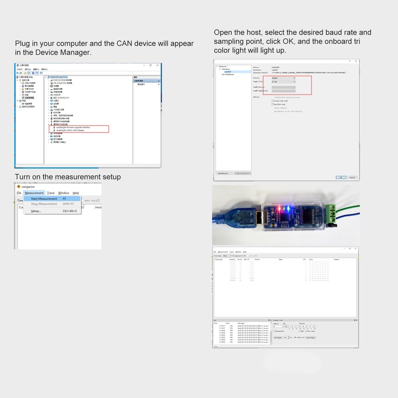 USB to CAN Module Converter Control Isolation Version Debugging Analysis