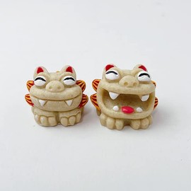 [kubagasaya] Kubagasaya Shisa Okinawa Souvenir Figurine Mini Entrance Swaying Shisa