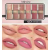 Set 6 Labiales Mate Marrón Rojo Larga Duración W