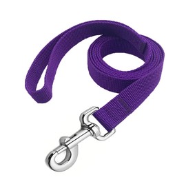 Strong Nylon Dog Leash, 4FT/ 5 FT/ 6FT Dog Leashes for Medium Large Dogs (5FT, Purple)