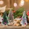 Healifty Mini Christmas Trees Table Decor: 12pcs Artificial Small Xmas