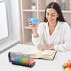 Fullicon Large Capacity Pill Organizer, Secure Pill Case with Durable
