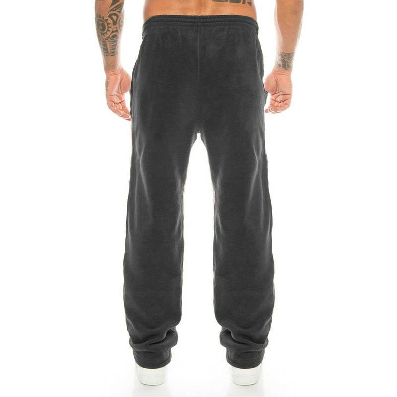 Kendindza Men's Thermal Fleece Jogging Bottoms - black, size: 3xl