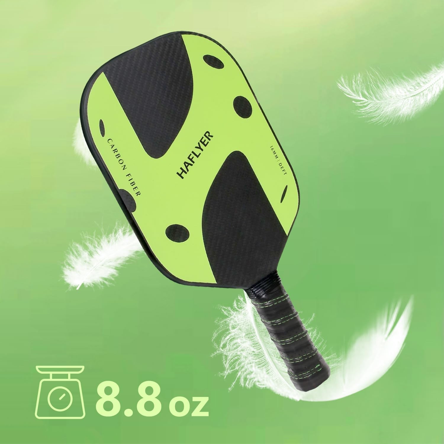Aireo Sports Pickleball Paddles – Carbon Fiber 3K Kevlar, Thermogeformt, USAPA-zugelassen, Falcon Pro Serie