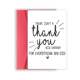 Asmallgf Funny Thank You Card for Boss Teacher, Cute Thankful Gifts for Doctor Nurse, Coworker Goodbye Cards