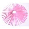 2 Sets 100 Tips Fan Shape Plastic Nail Art Tips