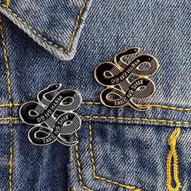 JaneDream Women Bohemian Snake Enamel Brooch Animal Banquet Badge Pins Buckle Badge Backpack Bag Pins Punk Gold