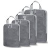 QiYiCAT 4 x Suitcase Organiser Compression, 4-Piece Compression Cube Set