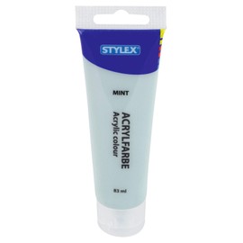 Stylex 28638 – acrylic paint, water-based, 83 ml tube in gold, matt, high coverage and colour, fade-resistant, quick drying and waterproof