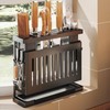 Kitchen Knives Chopstick Rack with Draining Tray Wall Mounted Multifunctional