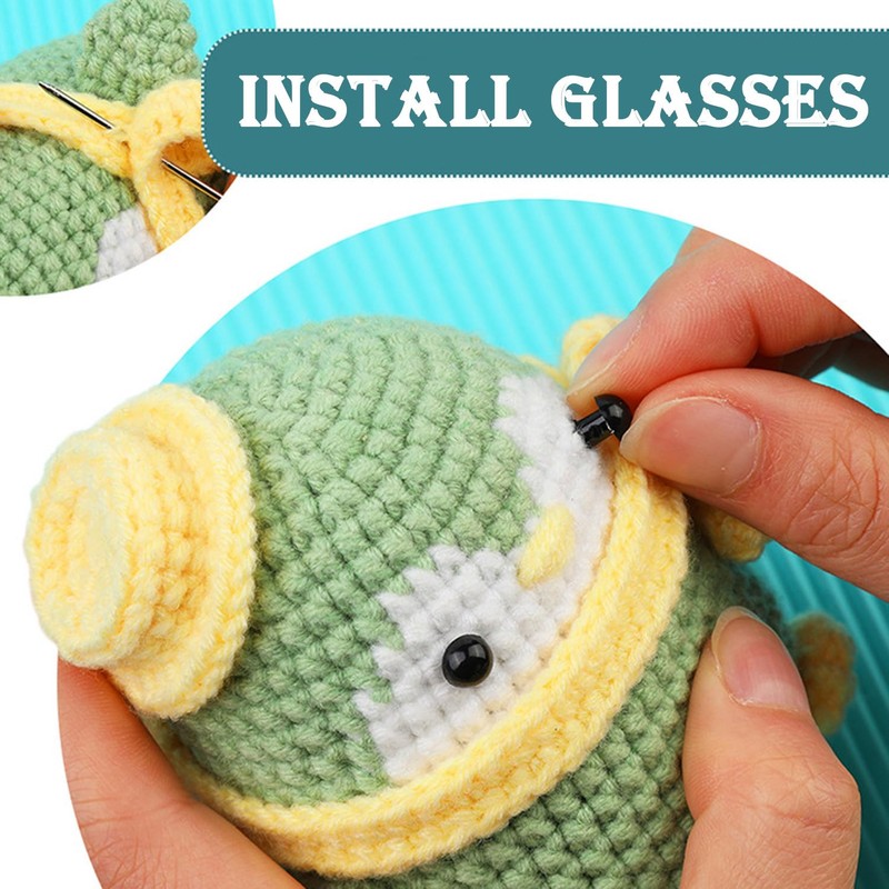 Jilskl Complete Crochet Set Beginner Animals, Chopped Animals Set Beginners,