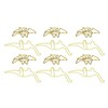 100pcs Shaped Paper Clips Pterosauria Yellow Dinosaur Shape Metal Portable