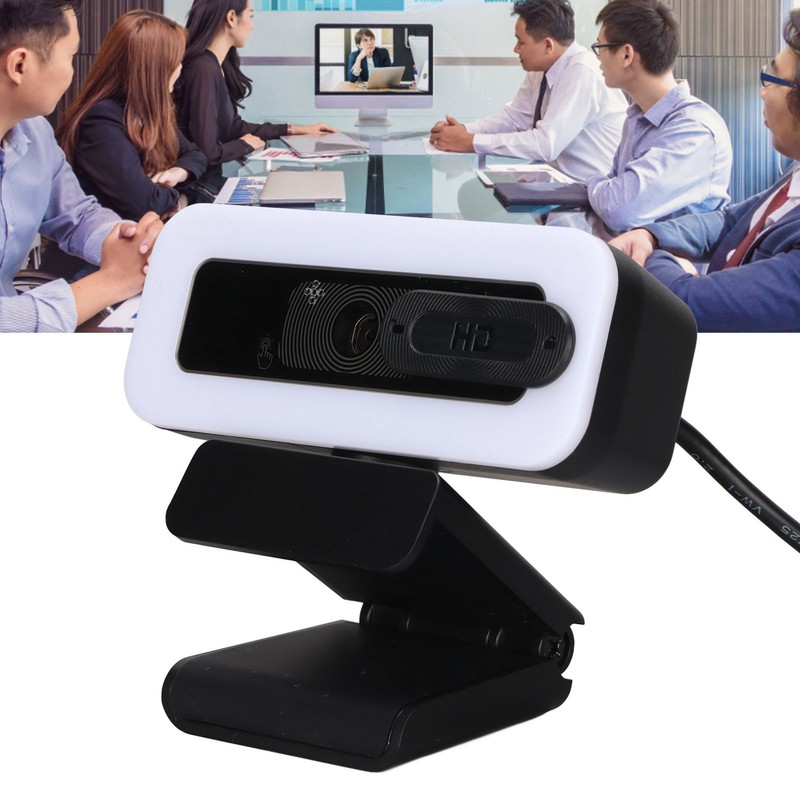 Webcam 2K USB Adjustable Brightness Auto Focusing Inbuilt Mic Plug