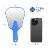 JMU 2 Pcs Tooth Shaped Mirror, Dental Handheld Mirror for
