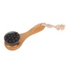 Manual Facial Cleansing Brush Men Women Beech Handle Soft Fiber