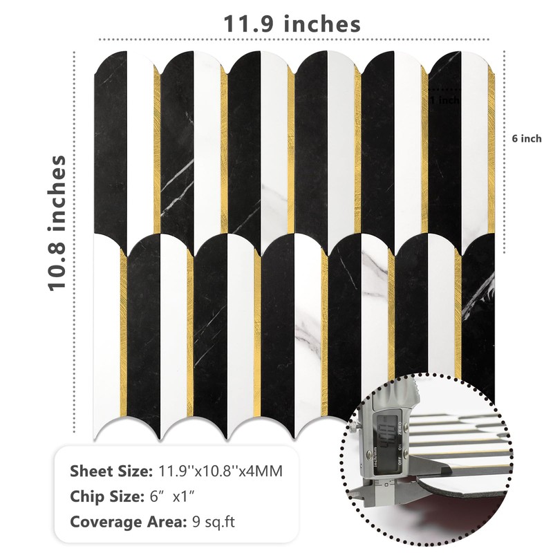 Vamos Tile Peel and Stick Backsplash Seamless Tile,Stick on Backsplash