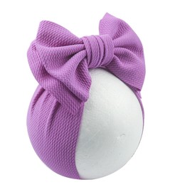 LDDCX Bows for Baby Girls Headband, Newborn Bows Headbands Baby Hair Bows Hairbands Hair Accessories.(FD104) (Burgundy Lavender)