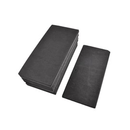 uxcell 10 Pcs x Black Rectangle Adhesive Foam Replacement Sander Back Pad Fit Rectangular Sander