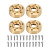 4PCS RC Wheel Hex Hub Adapter 1.9 2.2in Rustproof Widen