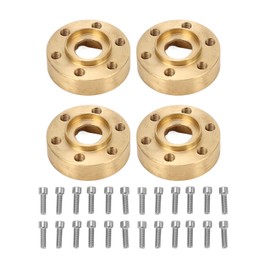 4PCS RC Wheel Hex Hub Adapter 1.9 2.2in Rustproof Widen Brass Wheel Weights for RC Crawler 6mm / 0.24in