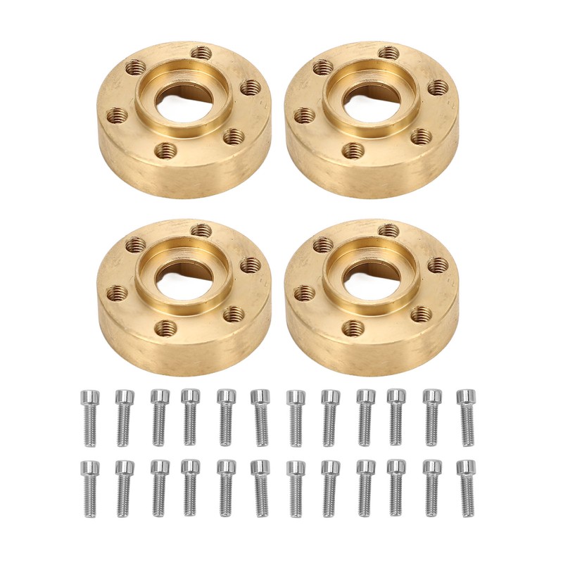 4PCS RC Wheel Hex Hub Adapter 1.9 2.2in Rustproof Widen