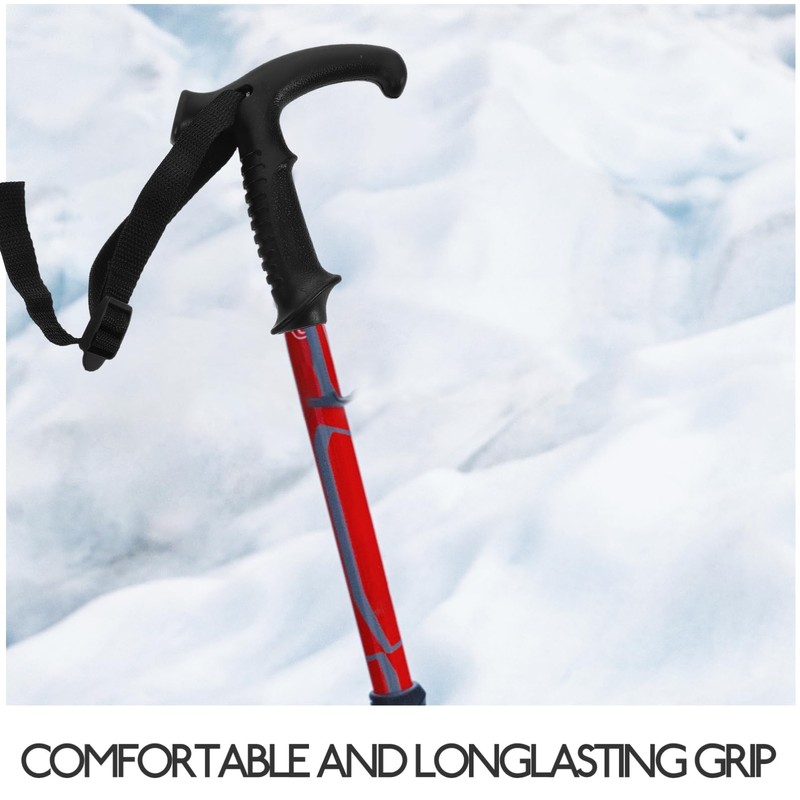 Kisangel Trekking Pole Tips Protectors Cane Replacement Handle Comfortable Crutch