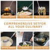SUPAURORA Stainless Steel Kitchen Utensil Set, 6-Piece Cooking Tools with