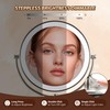 15X Magnifying Mirror with Light: 9 inch Lighted Makeup Mirror,