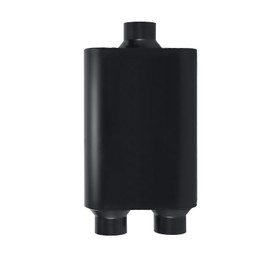 Floshine Universal Mufflers Performance Automotive Exhaust Aluminized Steel Muffler Dual Chamber 2.5" center inlet/2.5" dual outlet FH425400