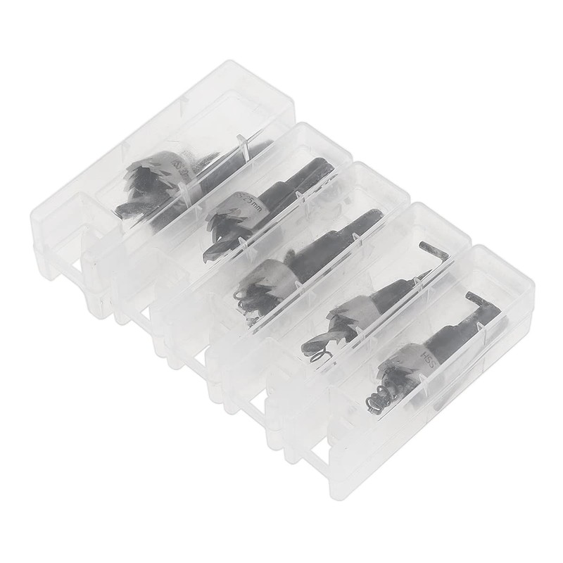 ChgImposs 5Pcs 16-30mm 5/8-Inch to 1-3/16 Inch HSS Hole Saw