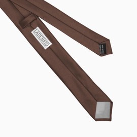Ladeheid TMM-5 Classic Men's Tie, Matt, Perfect for Office & Festivities, Various Colours - Ideal for Business Meetings, Weddings, Size 150 cm x 5 cm, brown