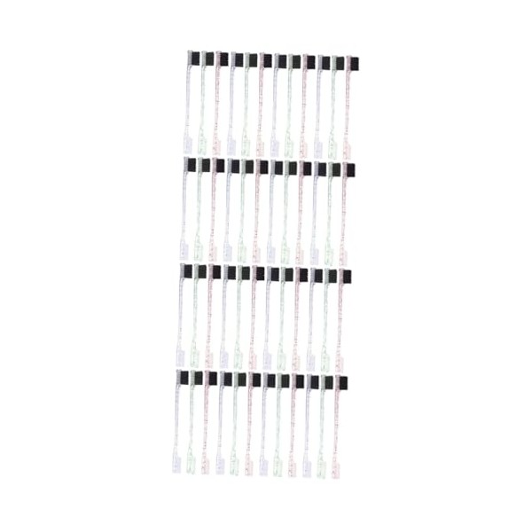 48pcs Dual Tip Eyebrow Brush Portable Makeup Eyebrow Comb Edge