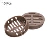 sourcing map 10Pcs 50mm/2in Air Vents Circular Soffit Vents, Drak