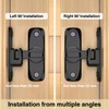 Barn Door Lock, 90/180 Degree Gate Latches, Zinc Alloy Right