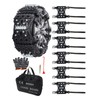 KYX Tire Chains for Car/SUV/Pickup Truks, Adjustable Universal Emergency Snow