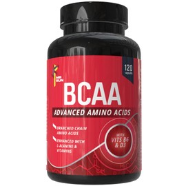 BCAA Tablets 120 - Branched Chain Amino Acids Enhanced with L-Alanine | Sports Performance, Energy & Recovery | 3000mg Amino Acids per Serving, 30 Servings