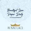 Royal Consumer Medallion Lace Round Paper Doilies, 10-Inch, Pack of