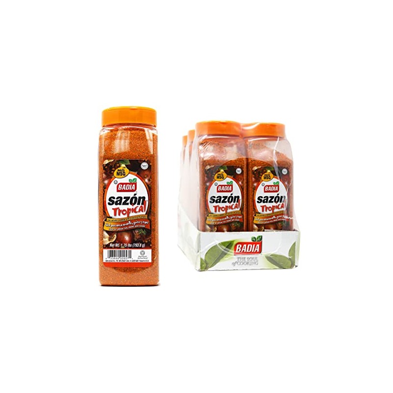 Badia Sazon Tropical with Annatto and Coriander, 1.75 Pound (Pack