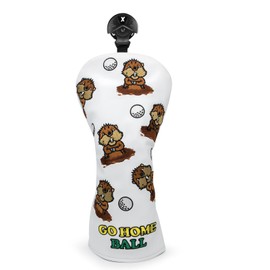Golf Club Headcover Kawaii Prairie Dog Overflow Leather Driver Fairway Wood Utility Hybrid Wood Cover Headcover with Number Tag (for FR)